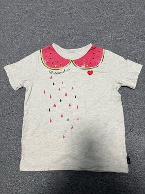 Kids Light Gray Watermelon Graphic Tee